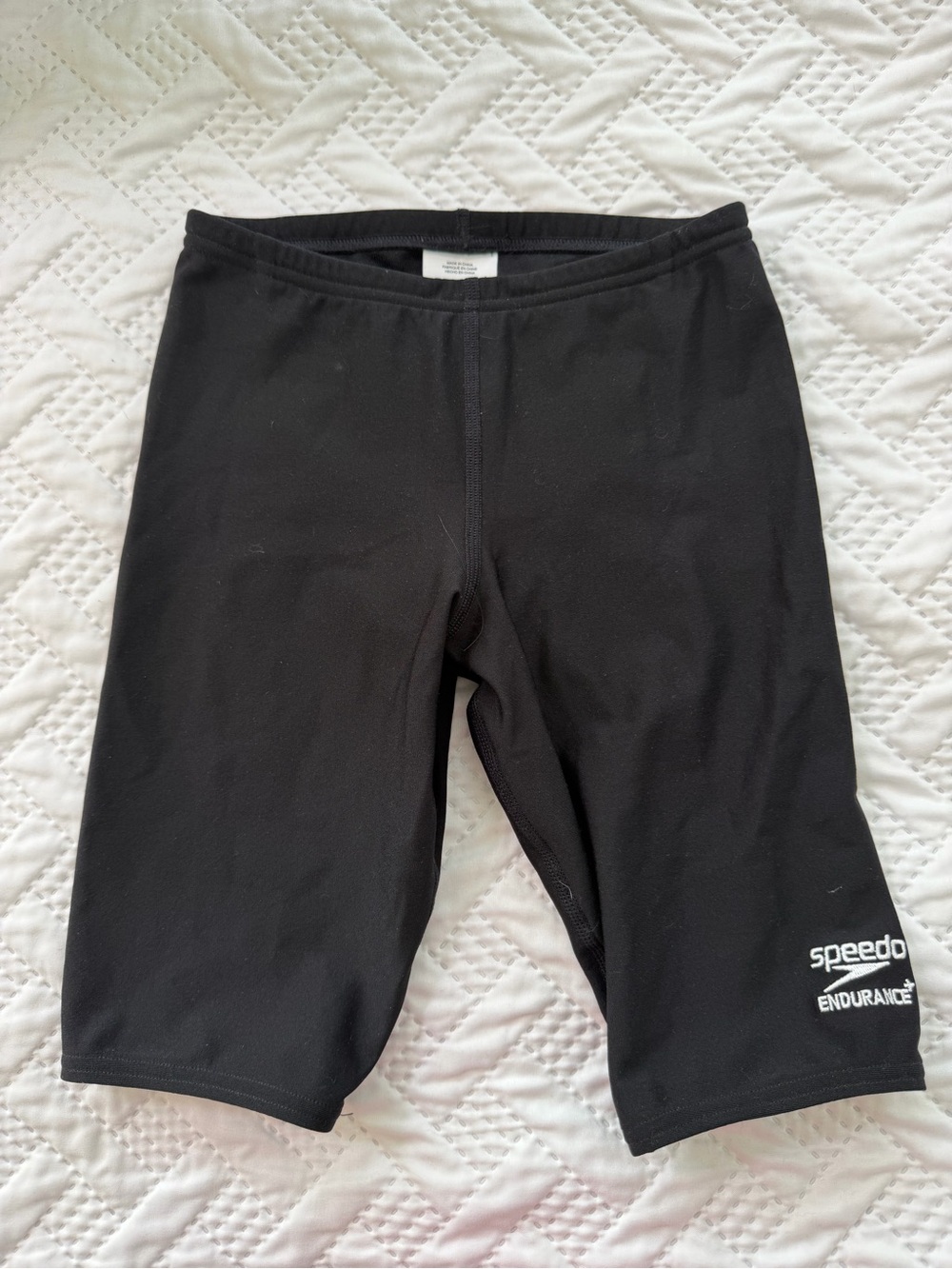 Speedo Endurance+ Black Competitive Training Jammer Swim Suit Size 24 8-10 Years